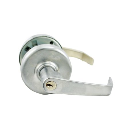 CORBIN RUSSWIN Newport Lever and D Rose Sngl Cylinder Classroom Grade 2 Std Dty Lever Lock L4 Keyway Satin Chrome CL3855NZD626